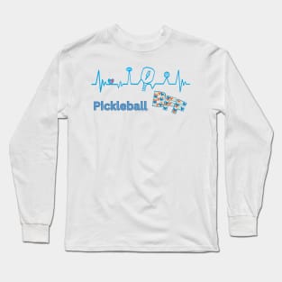 pickleball player best friends forever man boys girl BLUE Long Sleeve T-Shirt